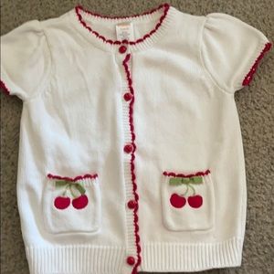 Gymboree cherry sweater size 5-6